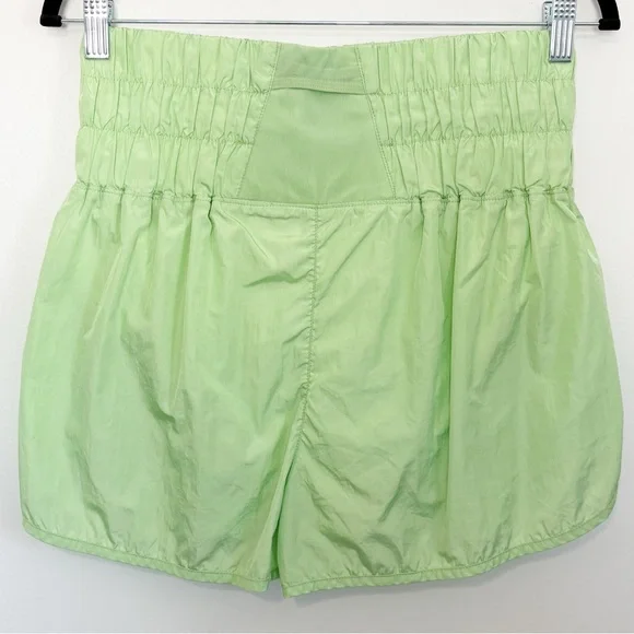 FREE PEOPLE FP MOVEMENT Way Home Lined Athletic Shorts High Rise Green Large - Picture 2 of 9